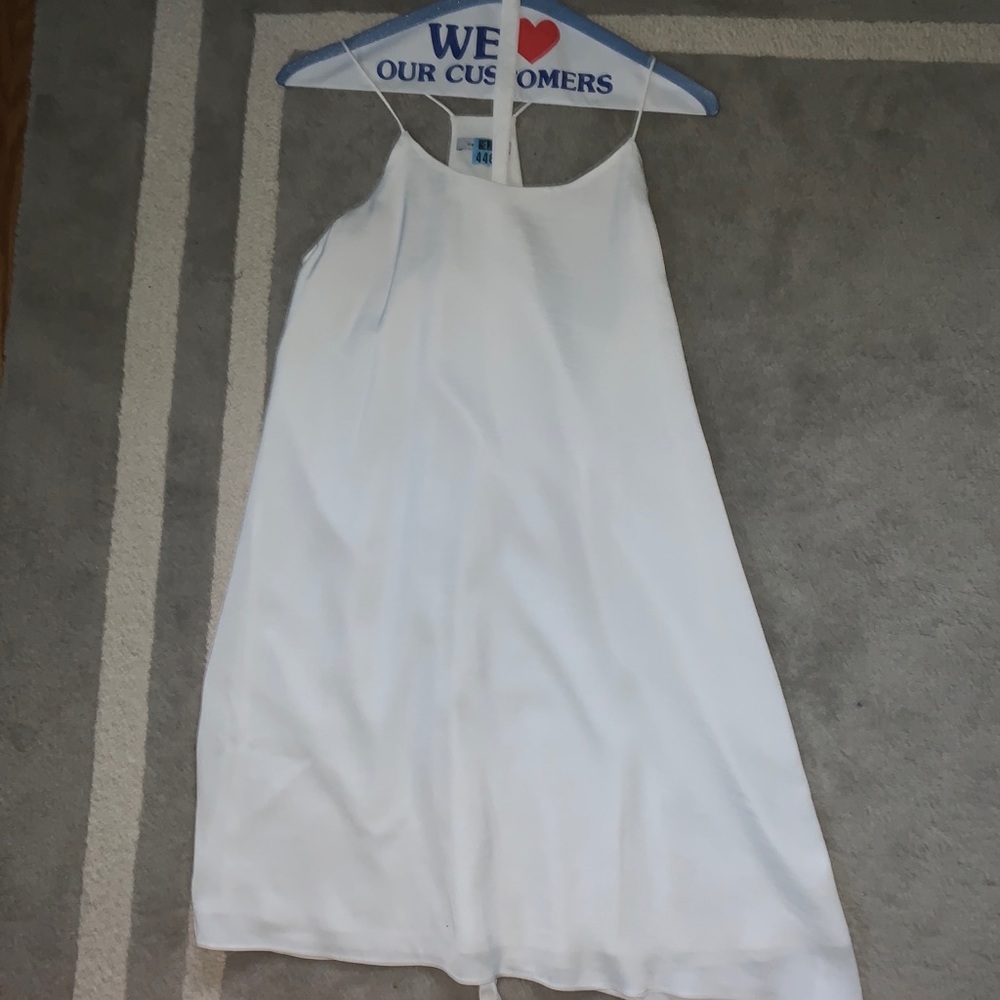 Adorable white chiffon dress